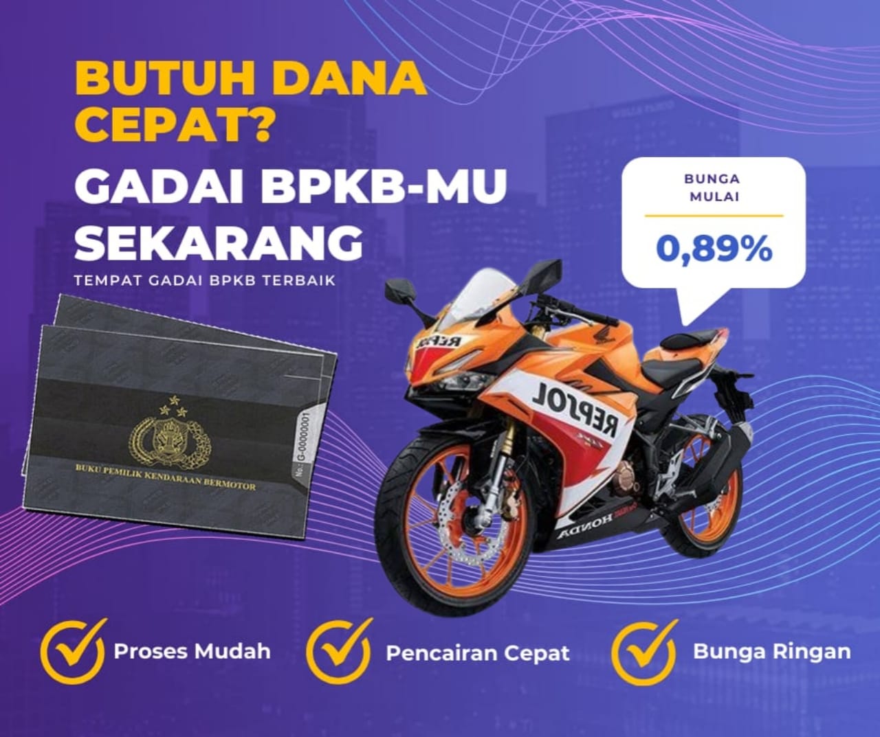 Kredit Jaminan Bpkb Motor Honda Cbr 150 R Repsol Dapat Dana Berapa? Seperti Ini Simulasinya